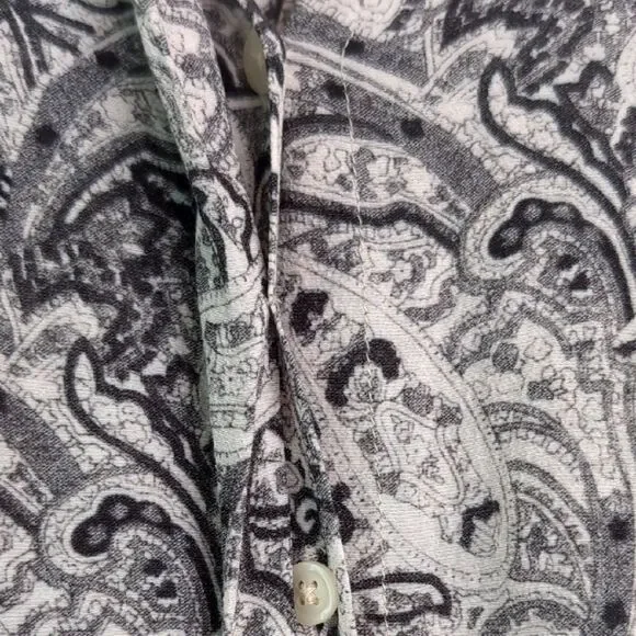 AllSaints Grey Paisley Tunic Dress - Picture 2 of 14